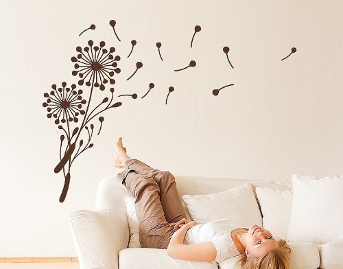 Party Dandelion Wall Sticker Portable Home Decoration Living Room Bedroom Sofa